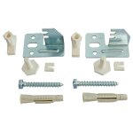 Jeu de 2 fixations rglables pour radiateur acier avec panneau sans trier somatherm for you
