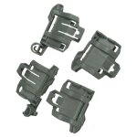 Jeu de 4 attaches pour fixation de panier d'origine lave - vaisselle (00611473 bosch tecnic gorenje junker ...