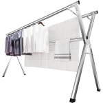 Jexnovashop - 240 cm s�choir � linge, �tendoir pliable pour v�tements int�rieur / ext�rieur, support ...