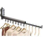 Jexnovashop - etendoir linge s�choir � linge mural avec ventouse, etendoir � linge 90 pliable en alliage ...