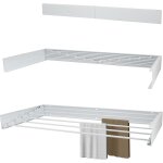 Jexnovashop - etendoir mural xxl full color blanc 100cm - longueur de s�chage de 6 m�tres - inclus. gabarit ...