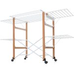 Jexnovashop - gulliver, �tendoir � linge pliant, 105 x 80 x 174 cm, bois noyer, pour s�cher le v�tement ...