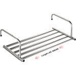 Jexnovashop - s�choir � linge balcon / radiateur / mural, etendoir � linge pliable en acier inoxydable, ...