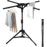 Jexnovashop - s�choir � linge etendoir � linge pliable int�rieur et ext�rieur, s�che linge avec 4 bras ...