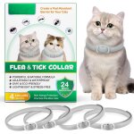 Jfkjg - collier anti puces pour chat, collier de puce de 4 pack pour chats avec une protection efficace ...