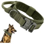 Jfkjg - collier de chien tactique, collier rglable militaire en nylon avec poigne de commande, laisse ...