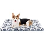 Jfkjg - elgant tapis de cage pour chien rversible, tapis de couchage doux pour animal de compagnie ...