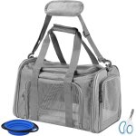 Jfkjg - sac de transport pour chat et chien, pliable et respirant, caisse de transport chat avec bandoulière ... Jfkjg - sac de transport pour chat et chien, pliable et respirant, caisse de transport chat avec bandoulière ...