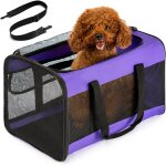 Jfkjg - sac de transport pour chien u2013 souple a 4 parois en mesh (maxi 9 kg pour chats grands / chiens ...