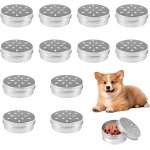 Jgd - lot de 12 bo�tes de parfum pour chien - rondes - en m�tal - avec trous d'a�ration - pour l'entra�nement ...