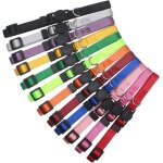 Jgd - lot de 12 expedition chasse r�glable collier pour chiens et chats avec boucle anti - etranglement, ...