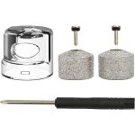 Jgd - lot de 2 meules a griffes pour chien + 1 capuchon de collecte de poussi�re, indolore et s�r - t�te ...