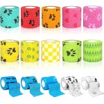 Jgd - bandage autoadh�sif 15 rouleaux, 5 cm x 4, 5 m bandages cohesive respirants, bande strapping adh�sif ...