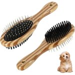 Jgd - brosse chien et chat, brosse double face pour chiens, brosses de toilettage, peigne de toilettage ...