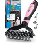 Jgd - brosse chiens & chats a poil long, peigne d�m�lage professionnel, pour sous poil et n?uds, etrille ...