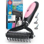 Jgd - brosse chiens & chats a poil long, peigne d�m�lage professionnel, pour sous poil et n?uds, etrille ...