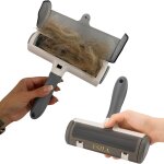 Jgd - brosse a poils d'animaux r�utilisable ¿ rouleau a levapeli pour chien et chat, enlever les poils ...