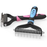 Jgd - chien brosse ¿ peau de etrille deshedding universel etrille toilettage efficace 2 gratis r�sum�s ...