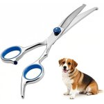 Jgd - ciseaux de toilettage professionnels pour chiens et chats en acier inoxydable, ciseaux incurv�s, ...