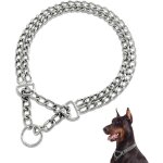 Jgd - col de cha�ne de chien col de martingale en m�tal sans tirage col de chien anti - mastication col ...