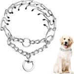 Jgd - collier etrangleur en m�tal pour chien, durable et epais, collier anti - aboiement personnalis� ...
