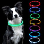 Jgd - collier lumineux pour chien - led - rechargeable par usb - longueur r�glable - collier de s�curit� ...
