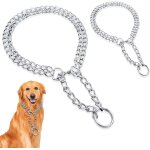 Jgd - collier martingale antitraction pour chien moyen et grand, lot de 2 cha�nes en acier inoxydable, ...