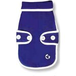 Jgd - croci sestriere veste matelass�e bleu / blanc pour chiens 55 cm