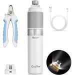 Jgd - ponceuse a griffes, avec lumi�re led et port usb, 40 d�cibels, super silencieux, pour chiens et ...