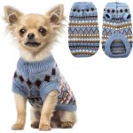 Jgd - pull chien - pull chihuahua chaud pull pour chien petite taille sweat chien col rond, finition ...