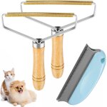 Jgd - rasoir anti bouloche manuel, brosse anti poils chien chat animaux, 3 pi�ces nettoyeur efficace ...
