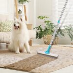 Jgd - r�teau a tapis 2 en 1 pour epilation des poils d'animaux de compagnie, balai d'�pilation r�utilisable ...