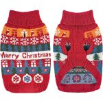 Jgd - sauter le chien, flocon de neige pull chiot manteau chien tricot� no�l hiver costume chien pull ...