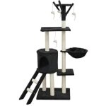 Jipsy - arbre a chat - 79 x 34 x 138 cm - noir