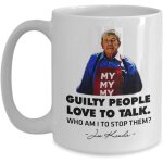 Joe kenda mug guilty people love to talk funny joe kenda quotes homicide hunter coffee mugs best birthday ...