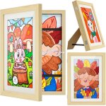 Johnhold cadre photo interchangeable pour enfants, cadre photo magntique flip top, cadre photo d'art ...