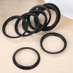 Johonneur toriques en silicone souple de qualit alimentaire, noir, joints en caoutchouc, acier inoxydable, ...