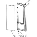Joint porte ref gris (repre 8) rfrigrateur conglateur (fr001546 aya signature schneider)