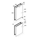 Joint de porte (partie r�frig�rateur) rep�re 2391 r�frig�rateur cong�lateur (4633085900 4633085700 beko) ...