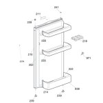 Joint de porte (rep�re 252) r�frig�rateur cong�lateur (4902424600 proline domeos beko)