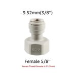 Joint rapide de tube een eleccalls adaptateur push fit 9. 5mm(3 / 8) x 5 / 8 en effet 600, raccord rapide ... Joint rapide de tube een eleccalls adaptateur push fit 9. 5mm(3 / 8) x 5 / 8 en effet 600, raccord rapide ...