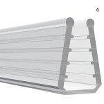 Joint en silicone translucide cyclingcolors pour porte coulissante de douche, �tag�re de meuble, vitrine, ...