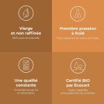 Jojoba bio (simmondsia chinensis) - 250 ml - huile vgtale vierge et certifie cosmos - - made in france ...