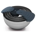 Joseph joseph - set 9 bols doseurs nest 100 inox h15 x 32, 5 cm - gris