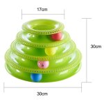 Jouet pour chat, circuit de jeu pour chat, circuit jeu chat avec balle, jouet pour chat interactif, 4 ...
