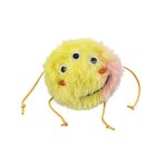 Jouet pour chat en peluche - trixie - val�riane - 10 cm - orange / jaune - herbe a chat - mastication ...