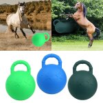 Jouet cheval de 25cm en caoutchouc, balle de jeu, avec fruits parfum�s, entra�nement stable, jonglerie, ...
