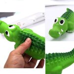 Jouet pour chien alligator jouet vocal molaire r�sistant aux morsures jouet de formation de chien jouet ...