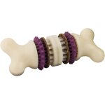 Jouet pour chien busy buddy bristle bone (s), jouet dentaire avec friandise - brosse a dents pour chien ...