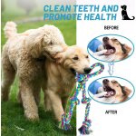Jouet en corde pour grands chiens - extra large - 5 noeuds - jouet a m�cher en coton - sant� dentaire ...